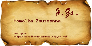 Homolka Zsuzsanna névjegykártya